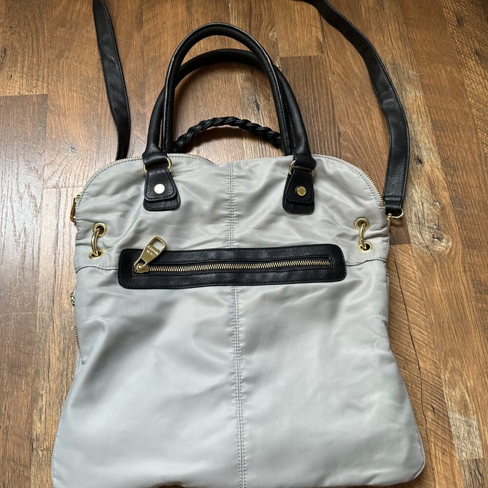 NWT* Steve Madden Grey Satchel with side zipper detail - Picture 2 of 9
